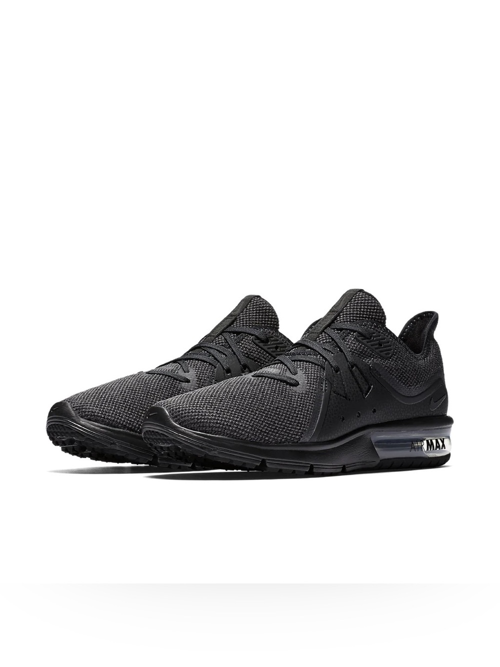 Nike Air Max Sequent 3 Running Shoes Men 8 Black